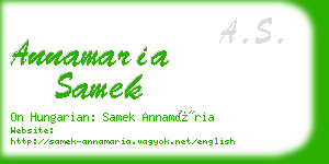 annamaria samek business card